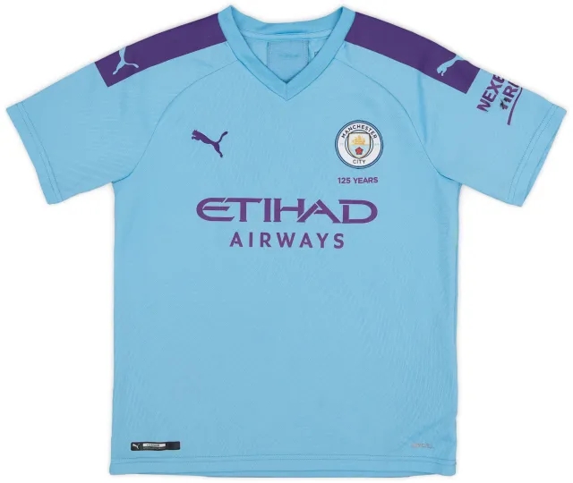 Puma 2019-20 Manchester City Home Shirt - 6/10 - (M.Boys)