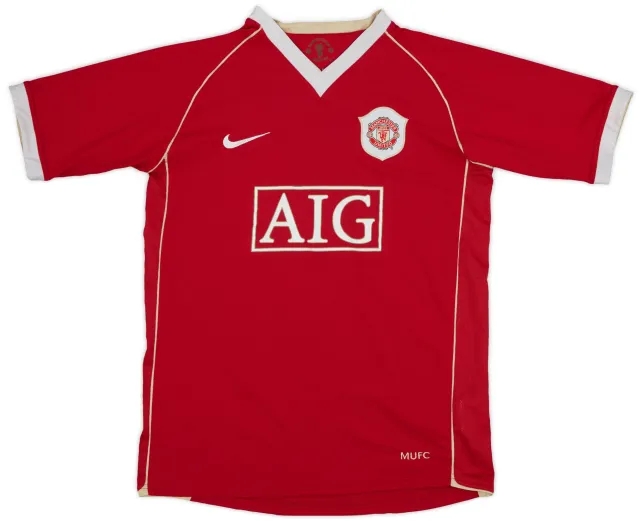 Nike 2006-07 Manchester United Home Shirt - 8/10 - (XL.Boys)