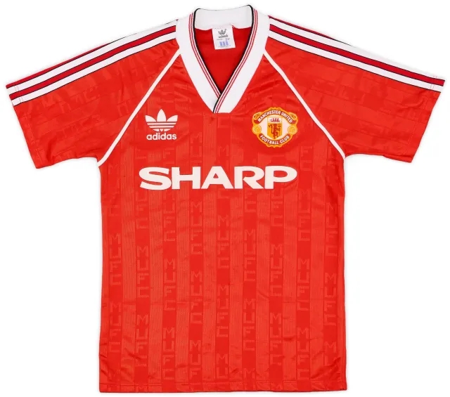 adidas 1988-90 Manchester United Home Shirt - 8/10 - (Y)