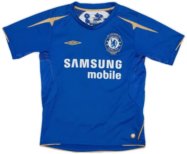 Umbro 2005-06 Chelsea Centenary Home Shirt - 6/10 - (S.Boys)