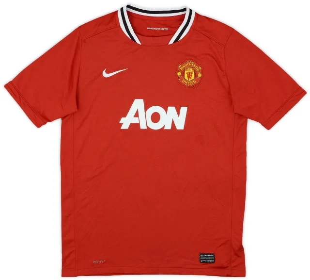 Nike 2011-12 Manchester United Home Shirt - 7/10 - (XL.Boys)