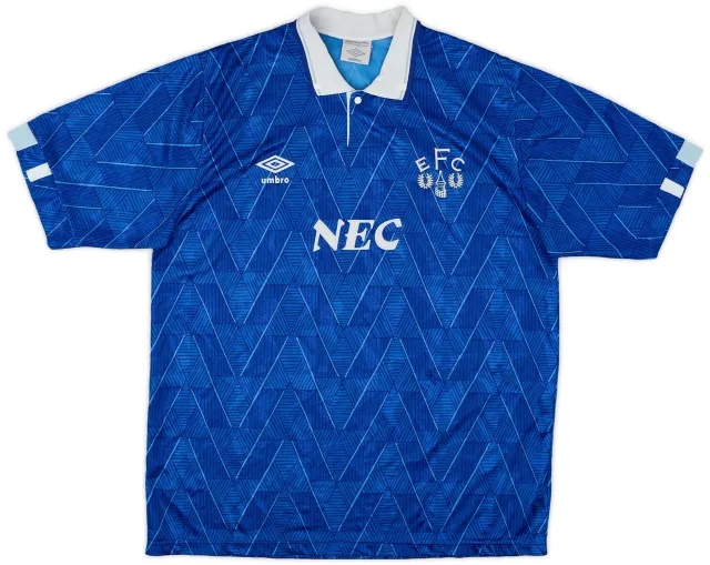 Umbro 1988-91 Everton Home Shirt - 7/10 - (L)