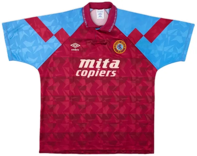 Umbro 1990-92 Aston Villa Home Shirt - 6/10 - (XL)