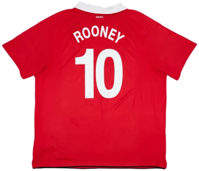 Nike 2010-11 Manchester United Home Shirt Rooney #10 - 7/10 - (3XL)