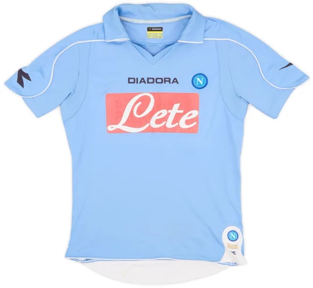 Diadora 2008-09 Napoli Home Shirt - 7/10 - (XS)