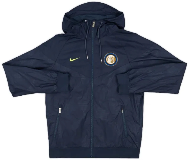 2017-18 Inter Milan Nike Hooded Track Jacket - 8/10 - (S)