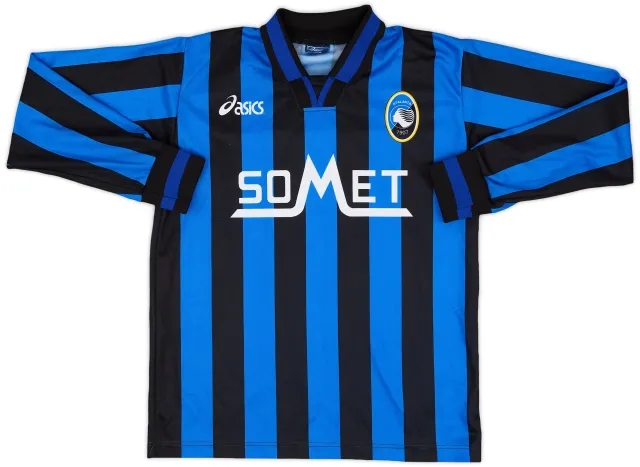 Asics 1996-97 Atalanta Home L/S Shirt - 8/10 - (S)