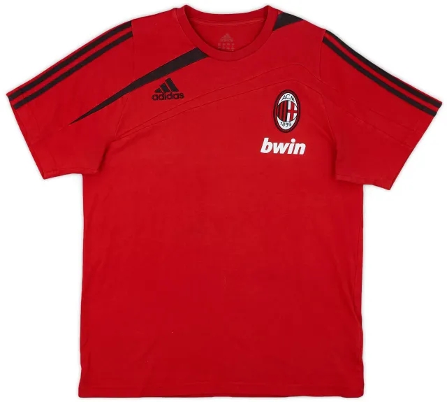2009-10 AC Milan adidas Cotton Shirt - 8/10 - (S)