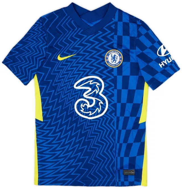 Nike 2021-22 Chelsea Home Shirt - 8/10 - (M.Boys)