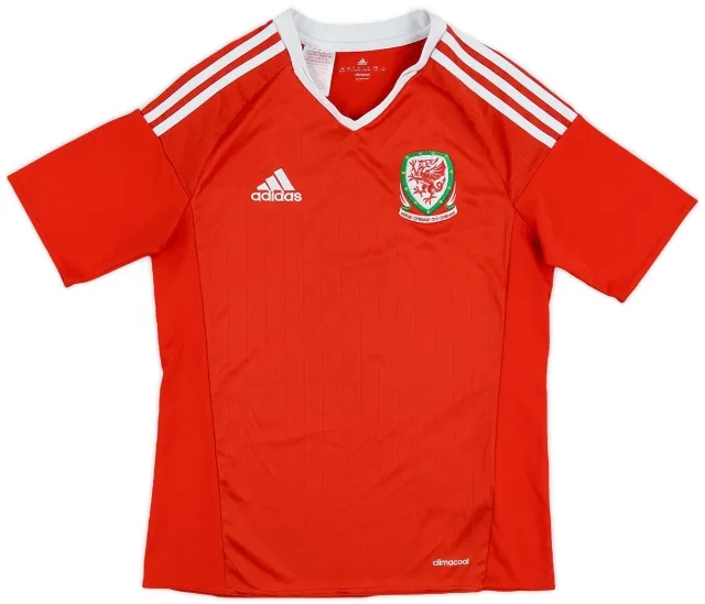 Umbro 2016-17 Wales Home Shirt - 6/10 - (L.Boys)