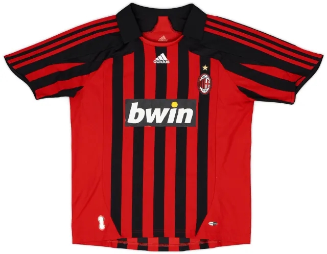 adidas 2007-08 AC Milan Home Shirt - 6/10 - (Women's M)