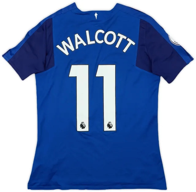 Umbro 2017-18 Everton Home Shirt Walcott #11 - 7/10 - (XL.Boys)
