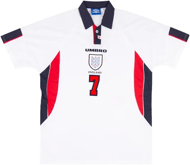 Umbro 1997-99 England Match Issue Home Shirt #7 (McManaman)