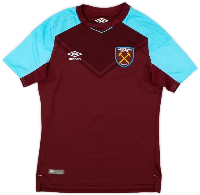 Umbro 2017-18 West Ham Home Shirt - 9/10 - (M.Boys)