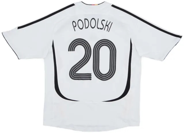adidas 2005-07 Germany Home Shirt Podolski #20 - 8/10 - (M.Boys)
