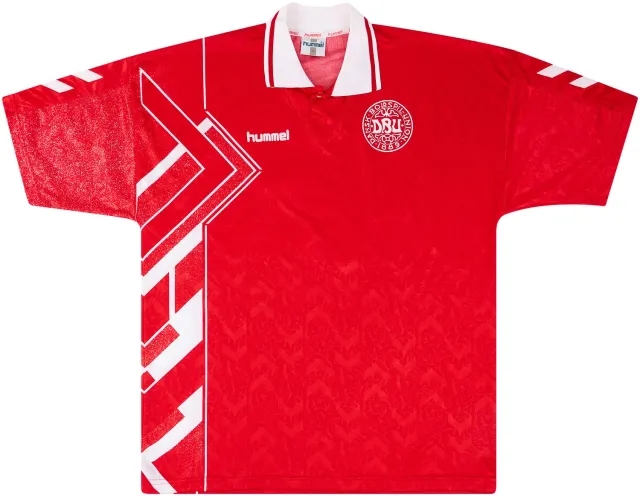 Hummel 1994-96 Denmark Match Issue Home Shirt #2 (Rieper)