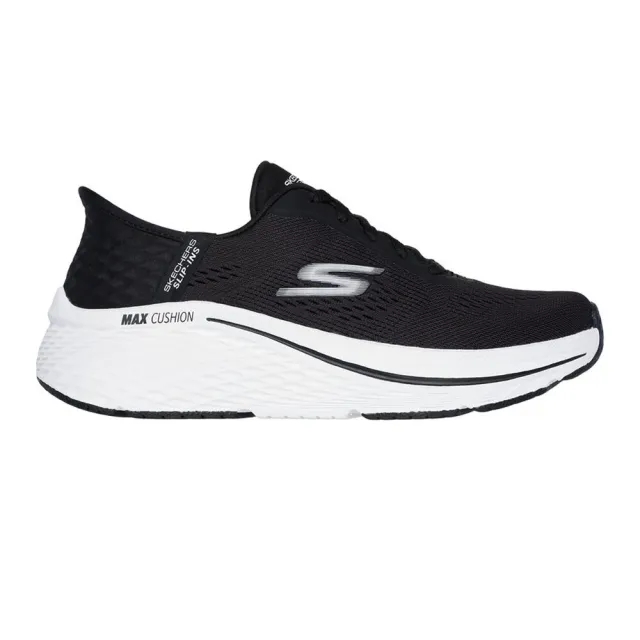 Skechers Women's Slip-ins: Max Cushioning Elite - Vanish Sneaker in Black/White