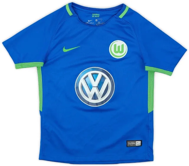 Nike 2017-18 Wolfsburg Away Shirt - 8/10 - (6-8 Years)