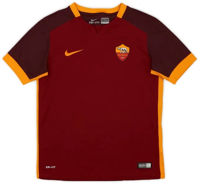 Nike 2015-16 Roma Home Shirt - 8/10 - (M.Boys)