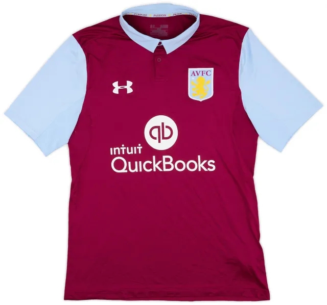 Under Armour 2016-17 Aston Villa Home Shirt - 7/10 - (XL)