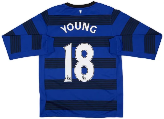 Nike 2011-13 Manchester United Away L/S Shirt Young #18 - 8/10 - (XL.Boys)