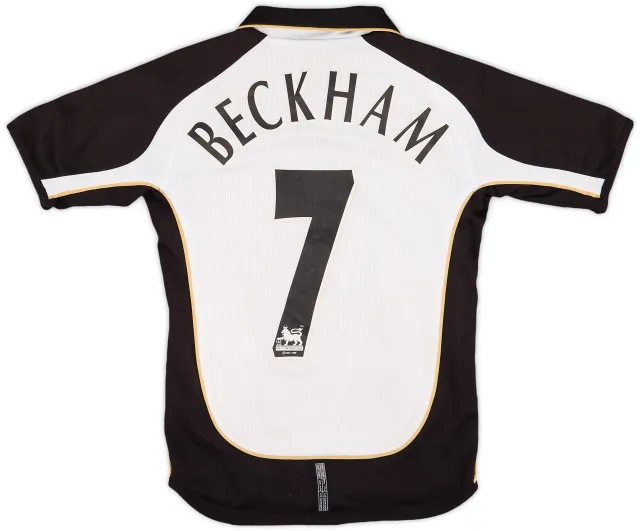 Umbro 2001-02 Manchester United Centenary Away/Third Shirt Beckham #7 - 7/10 - (S.Boys)