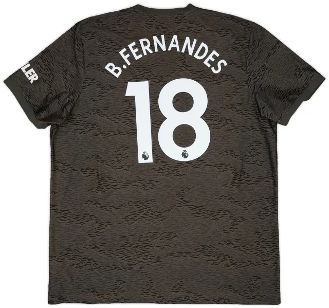 adidas 2020-21 Manchester United Away Shirt B.Fernandes #18 - 6/10 - (XXL)