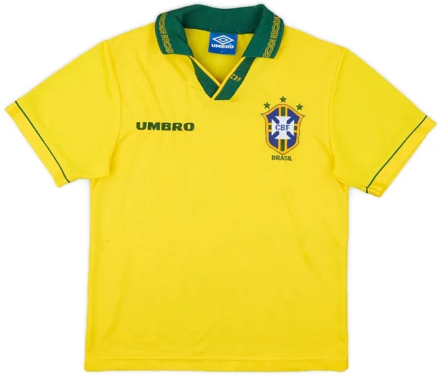 Umbro 1993-94 Brazil Home Shirt - 7/10 - (Y)