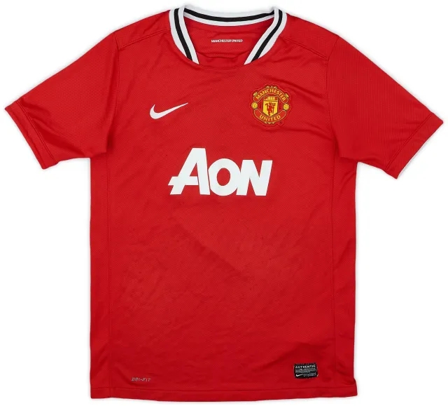 Nike 2011-12 Manchester United Home Shirt - 6/10 - (L.Boys)