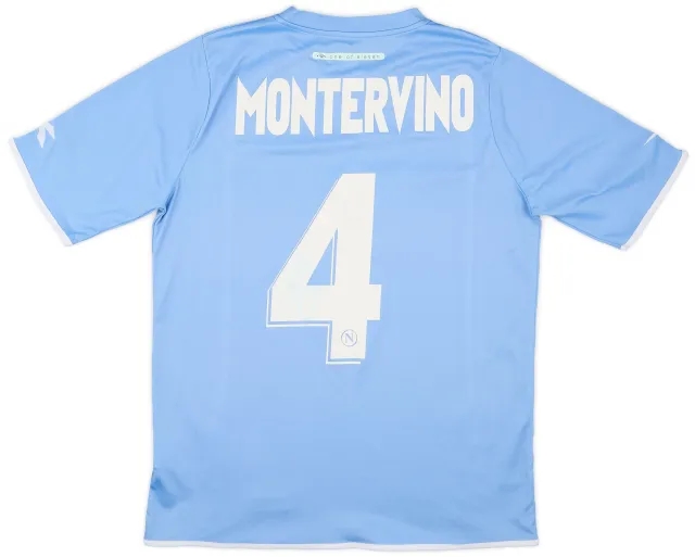 Diadora 2006-07 Napoli Signed Home Shirt Montervino #4 - 6/10 - (L)
