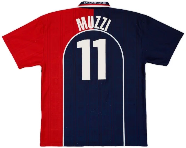 1998-99 Cagliari Home Shirt Muzzi #11 - 6/10 - (XL)