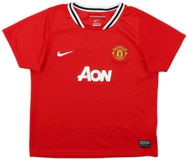 Nike 2011-12 Manchester United Home Shirt - 7/10 - (7-8 Years)
