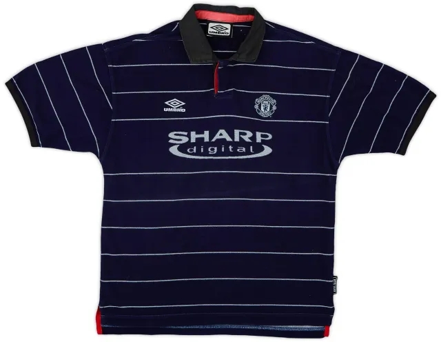 Umbro 1999-00 Manchester United Away Shirt - 9/10 - (L.Boys)