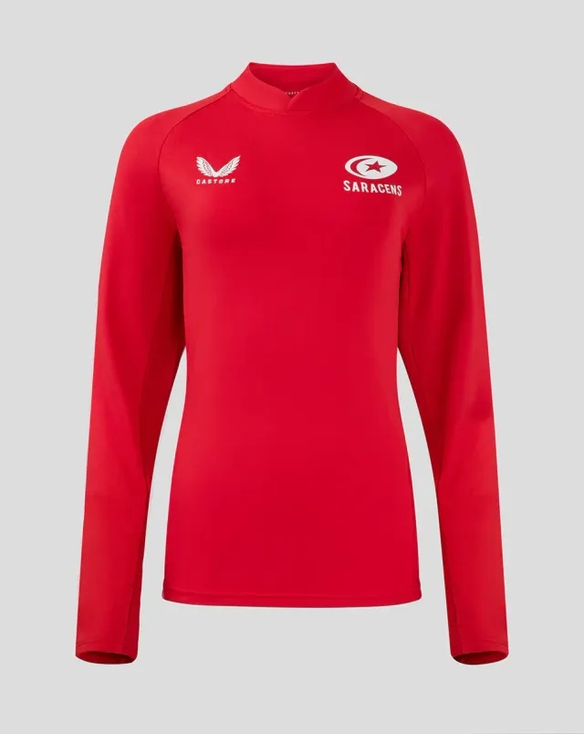Castore Saracens Women's 24/25 Training Mid-layer - Red