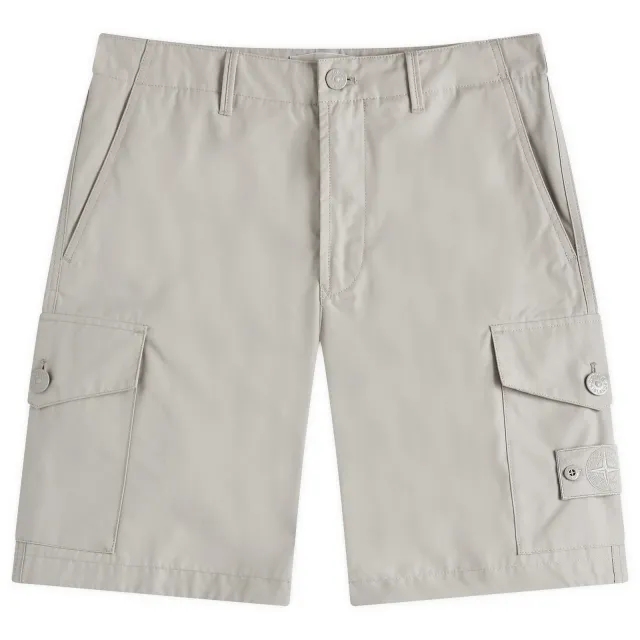 Stone Island Ghost Weatherproof Cargo Short - Ivory
