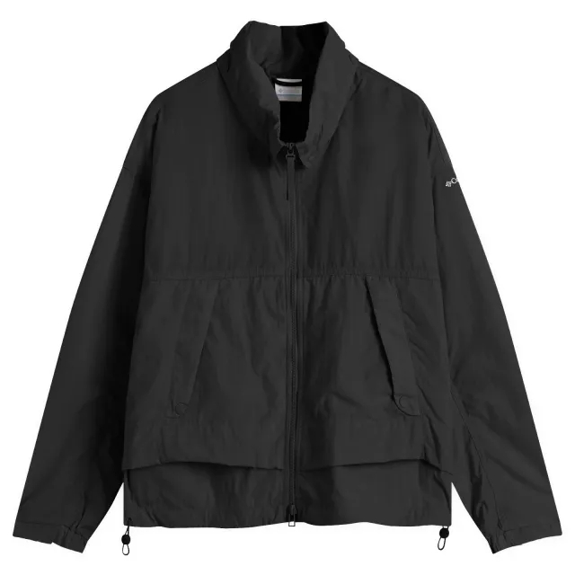 Columbia Womens Paracutie II Hooded Windbreaker - Black - Size XL - Black