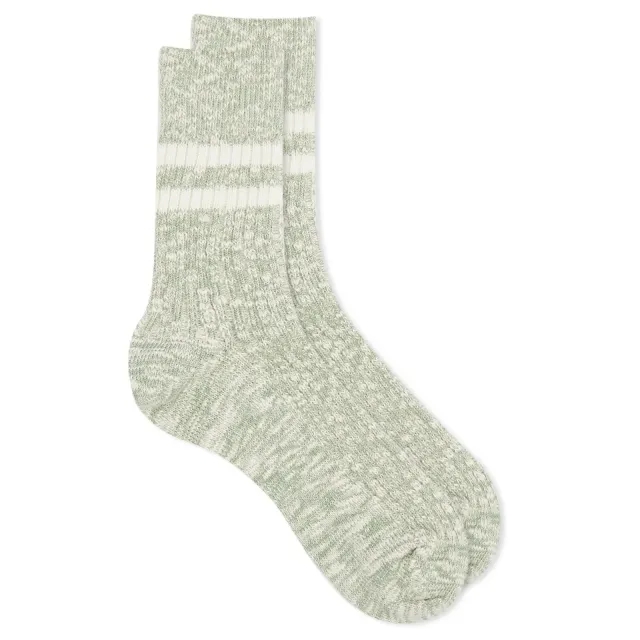 RoToTo Slub Stripe Stock Light Green