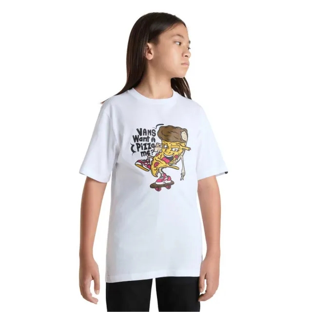 Vans - Kids Pizza Me T-Shirt (8-14 Years), White