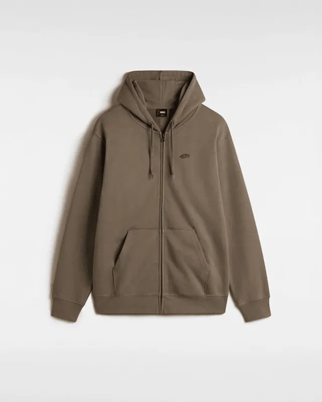 Vans - Style 76 Zip Pullover Hoodie, Man, Brown