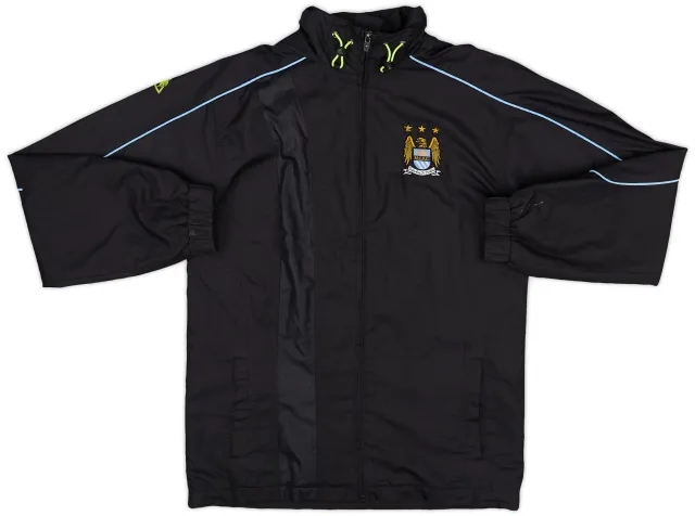 2007-09 Manchester City Le Coq Sportif Hooded Rain Jacket - 8/10 - (XXL.Boys)