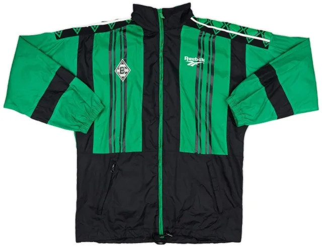 1996-98 Borussia Monchengladbach Reebok Hooded Rain Jacket - 9/10 - (M)