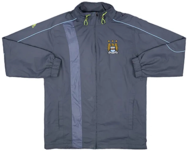 2007-09 Manchester City Le Coq Sportif Hooded Rain Jacket - 8/10 - (L)