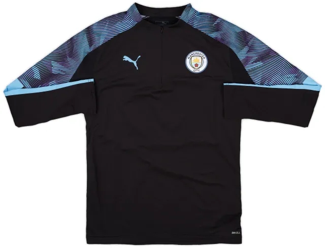 2018-19 Manchester City Puma 1/4 Zip Drill Top - 10/10 - (M)