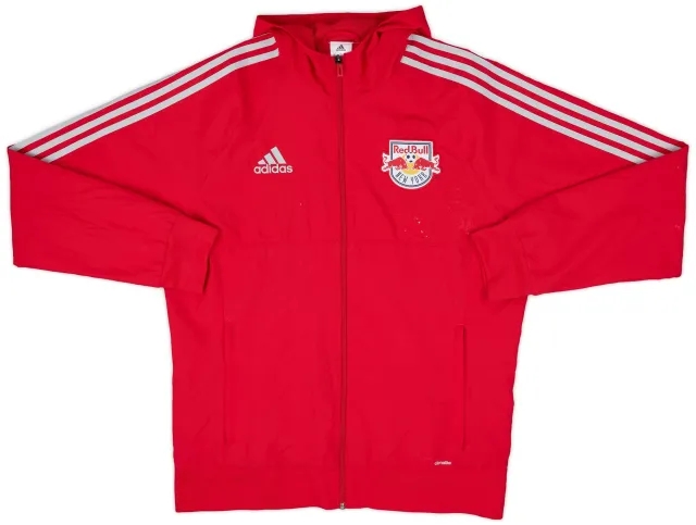 2017 New York Red Bulls adidas Hooded Track Jacket - 6/10 - (L)