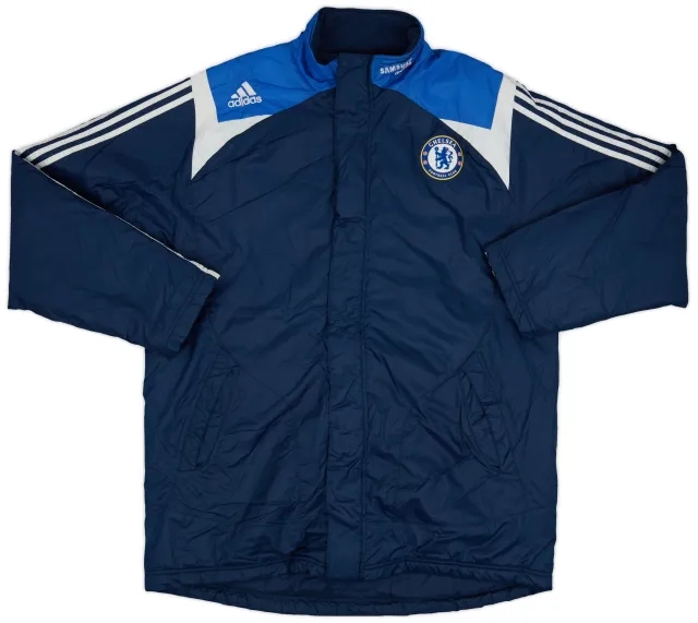 2007-08 Chelsea adidas Padded Bench Coat - 8/10 - (L)