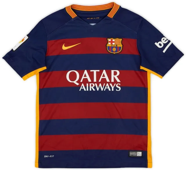 Nike 2015-16 Barcelona Home Shirt - 8/10 - (S.Boys)