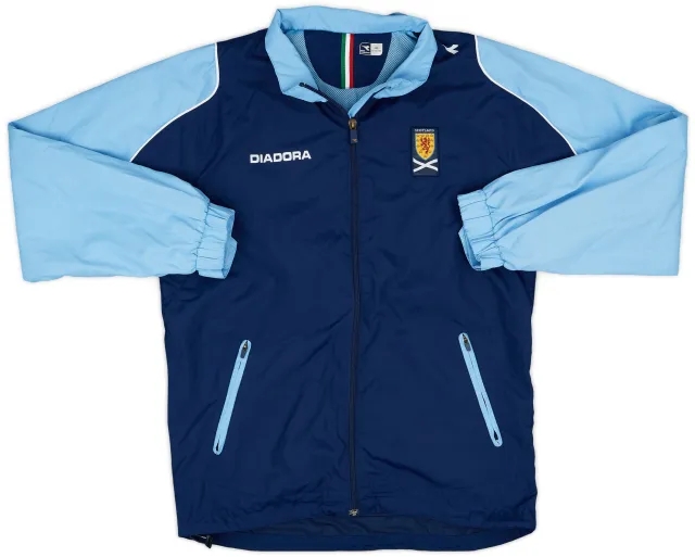 2008-10 Scotland Diadora Track Jacket - 8/10 - (L.Boys)