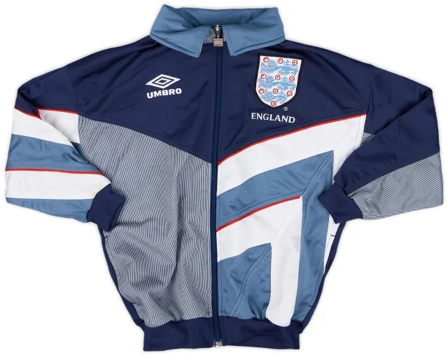 1995-97 England Umbro Track Jacket - 8/10 - (S.Boys)