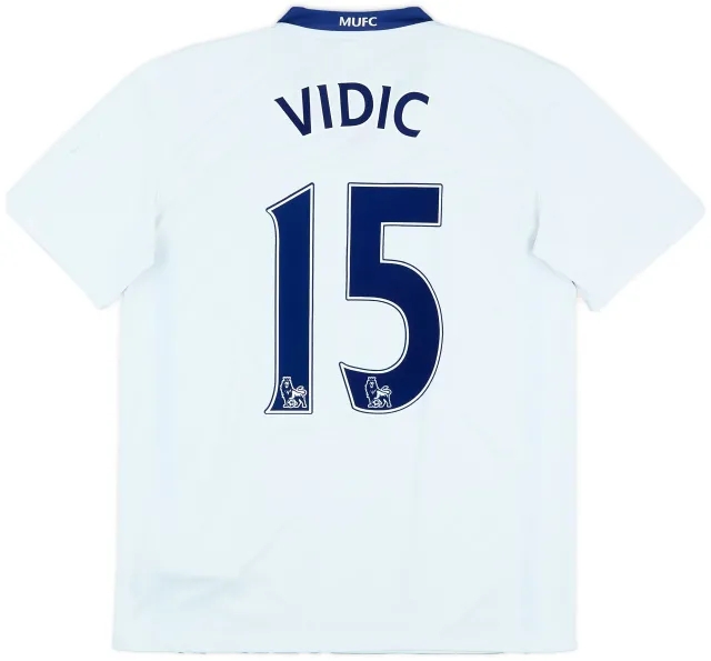Nike 2008-10 Manchester United Away Shirt Vidic #15 - 6/10 - (M)