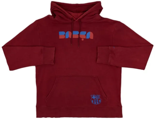 2010-11 Barcelona Nike Hooded Sweat Top - 9/10 - (L)
